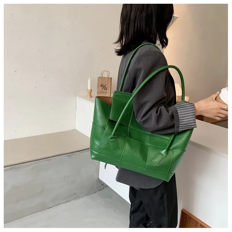 2021 luxury designed autumn and winter new style Large capacity top handle Handbag small leather tote bag for women female