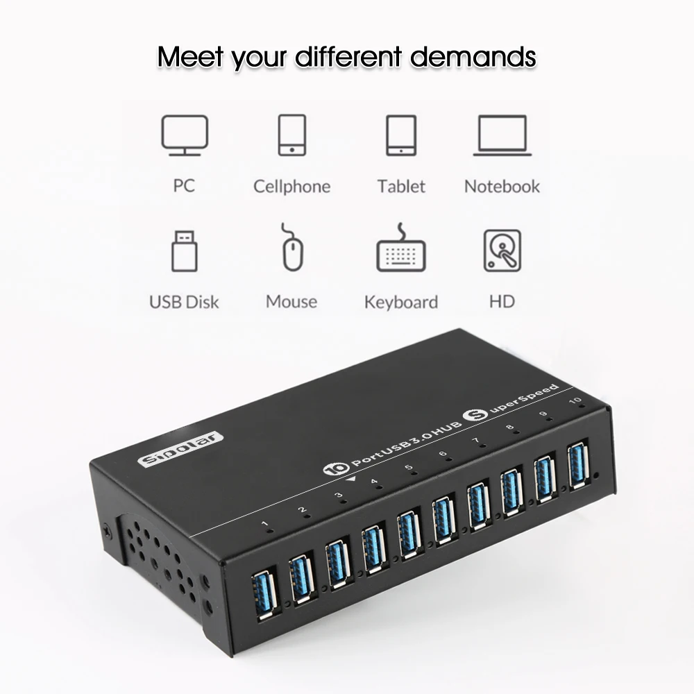 Док-станция Sipolar usb 3 0 10 портов для mac mini m1 macmini apple