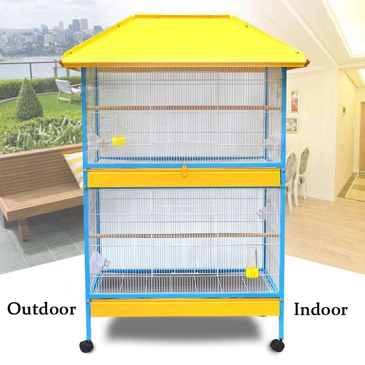 Large Black Flight waterproof roof Bird Cage Stocked Feature and Cages Cage , Carrier & House Type bird kennel