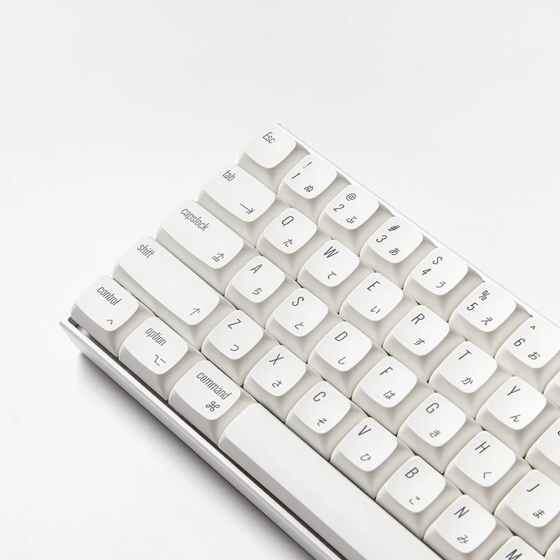 124 ключей/комплект esckey XDA профиль PBT Apple MAC ISO Cherry MX японского аниме белая клавиши для