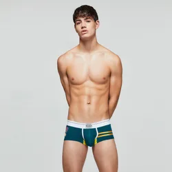 Dropshipping factory custom boxer briefs ice silk mens bamboo shorts elastic smooth underwear