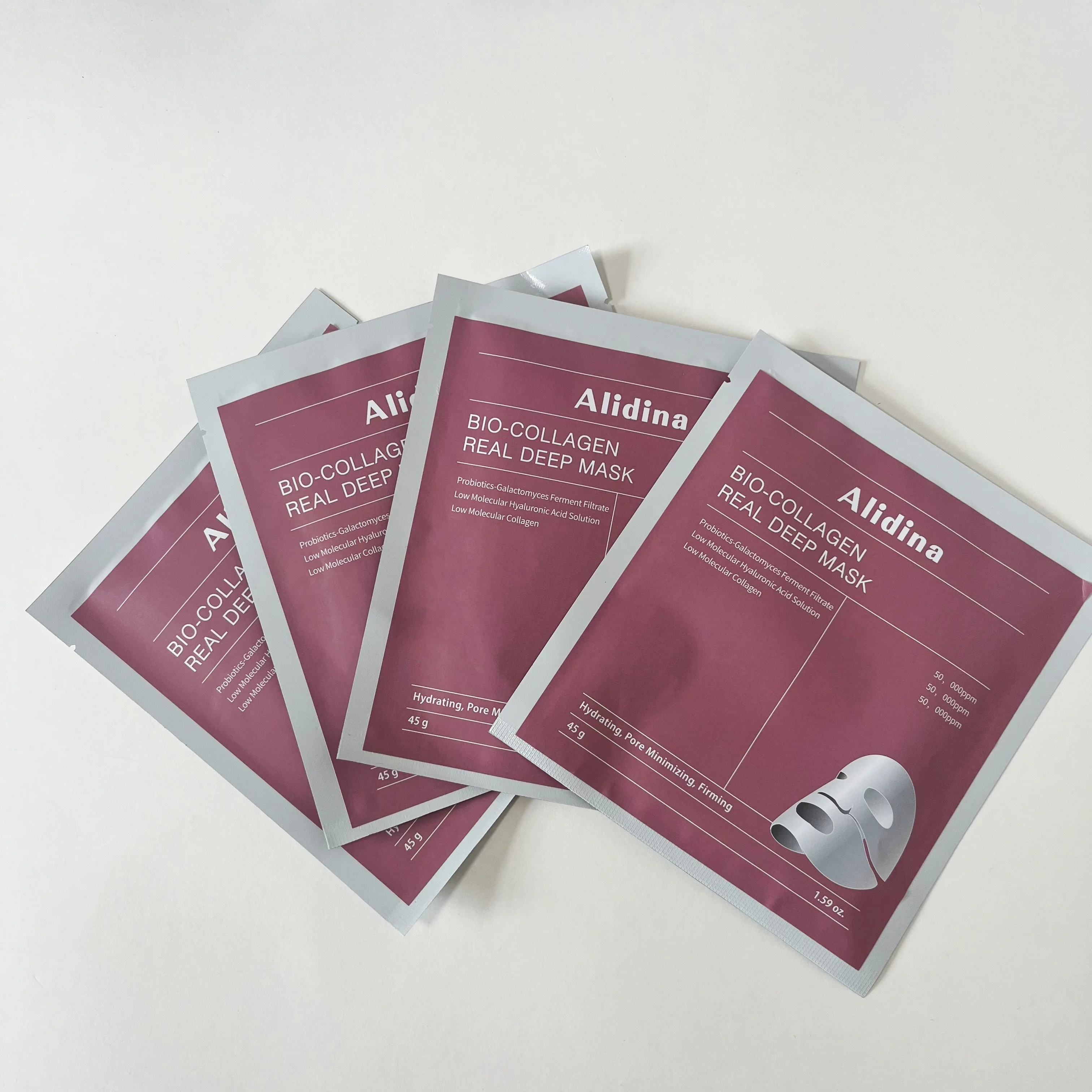 2024 a Korean 4 In 1 Natural Organic Bio Collagen Cellulose Overnight Mask Facial Sheet Fiber Mist