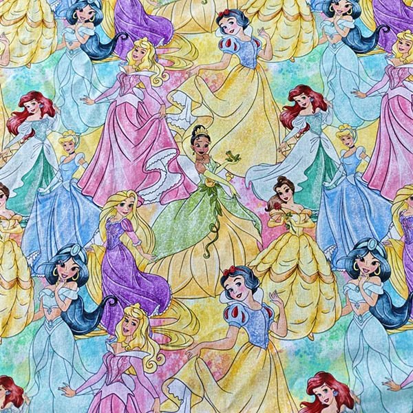 Dreamlike fairy princess cartoon print fabric for dress