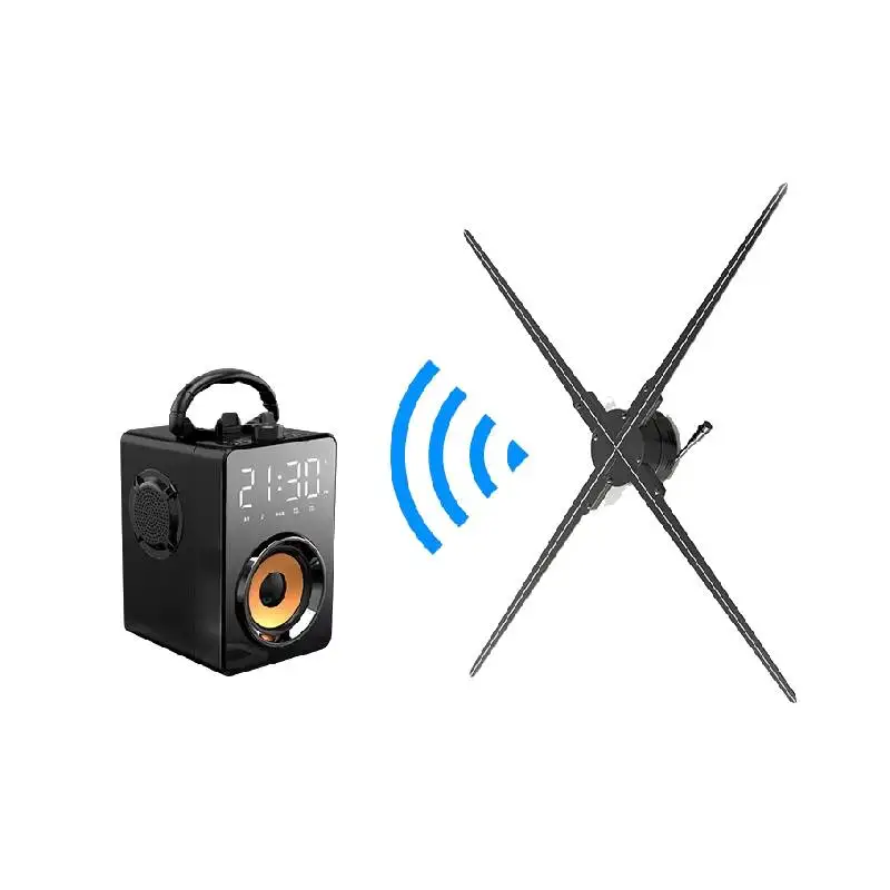 3d голографический дисплей 52 см 4 вентилятора проектор настенный Wi-Fi 552 светодиодный вентилятор голографическая рекламная машина