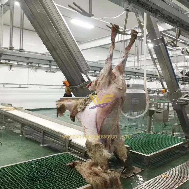 Sheep Slaughtering Line With Goat Skin Removal Machine Livestock Abattoir Equipment