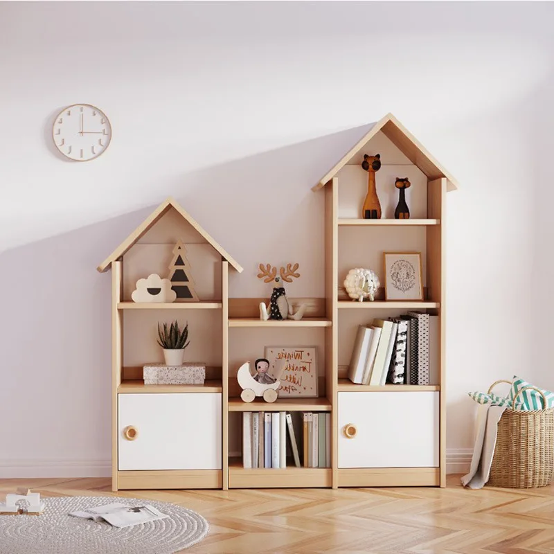 High quality board solid wood core small house baby cabinet