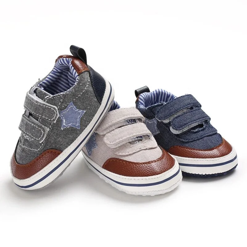 Denim Infant Boys Wholesale Sports Toddler Baby Shoes For Walker