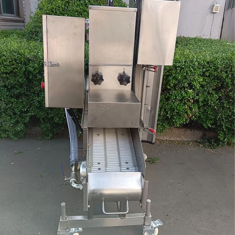 Patty Battering Machine Chicken Nuggets Battering Breading Coating Machine Cutlet Batter Covering Machine