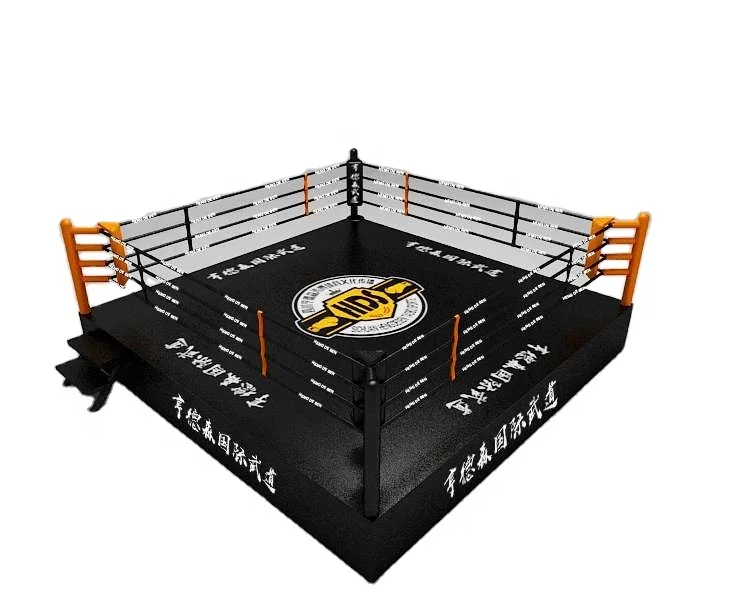 Распродажа напольное боксерское кольцо индивидуального размера De Boxeo для фитнеса OEM стальной тяжелый логотип упаковка материал цветной печати