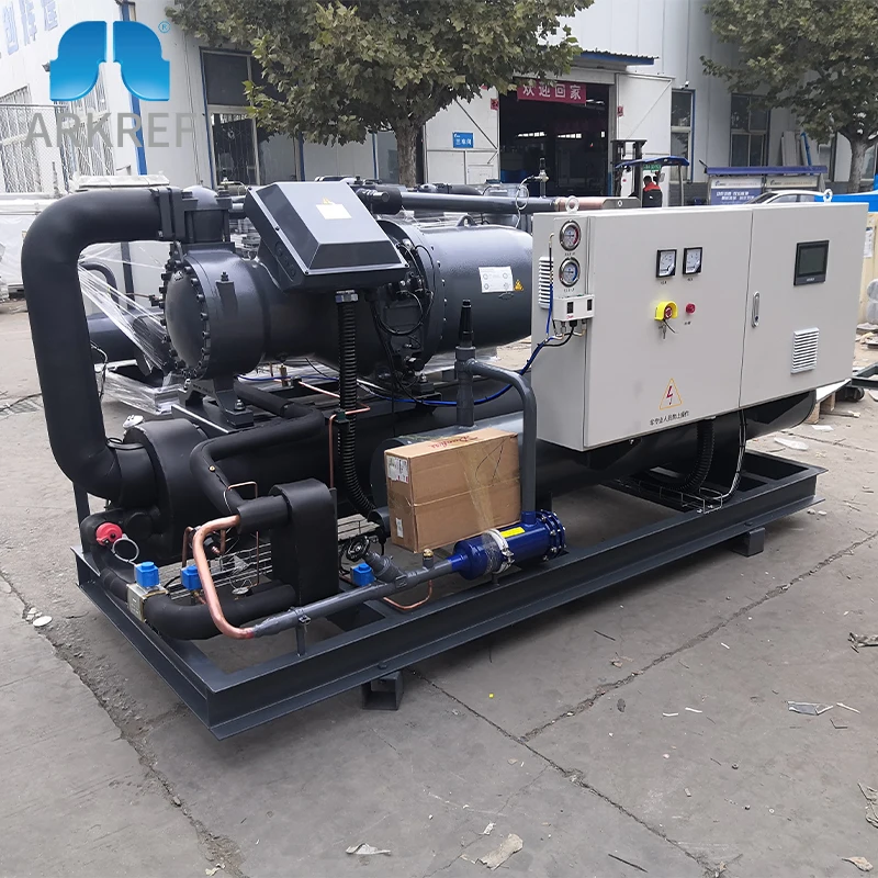 Конденсаторный блок с водяным охлаждением для морского охлаждения