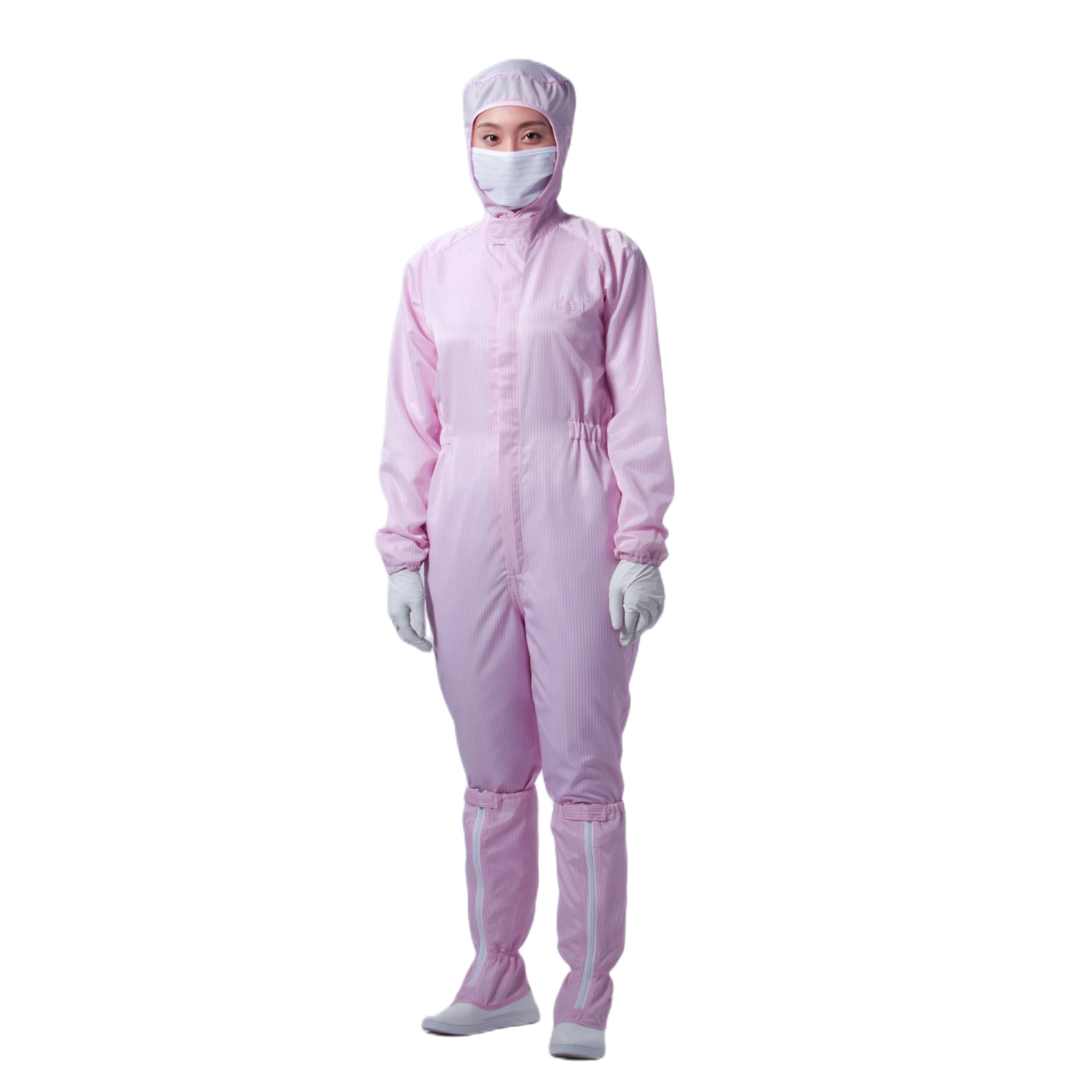 Canmax New Design OEM Polyester Overalls Clothing Esd Smock Antistatic Uniform Cleanroom Work Clothes