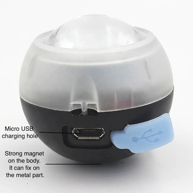 Eye Shape 3W Wide Light Range Magnetic Multifunctional USB Rechargeable Headlight Or Bicycle Light