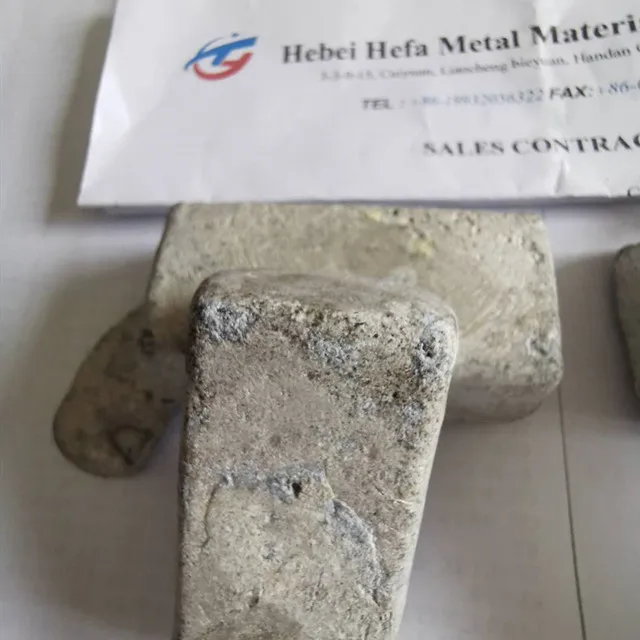 Industrial Grade Magnesium Ingot High Purity 99.9%min