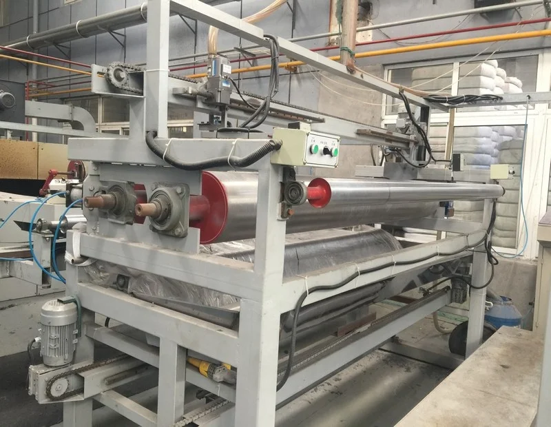 Nonwoven polyester carpet back gluing and drying stenter machine