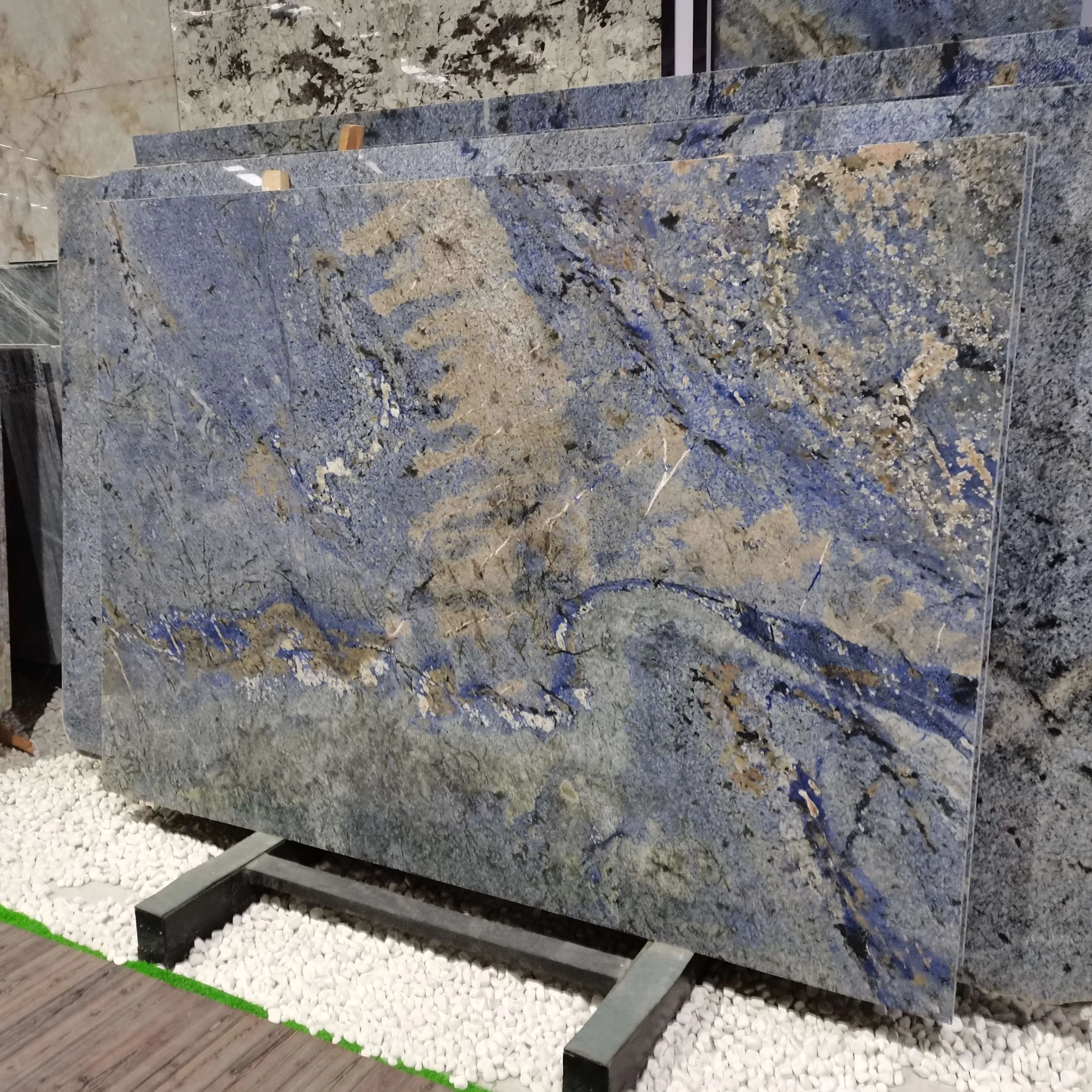 Luxury Brazilian Azul Bahia  blue granite Quartzite price