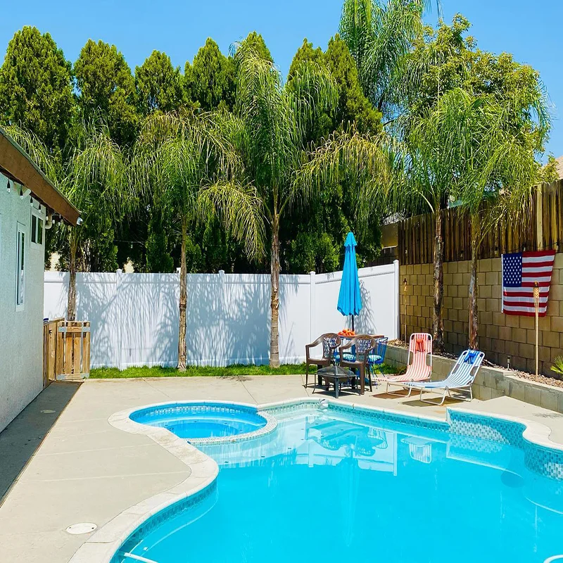 Free Sample PVC Fence Panels Privacy Fence Vinyl Plastic Garden Fence