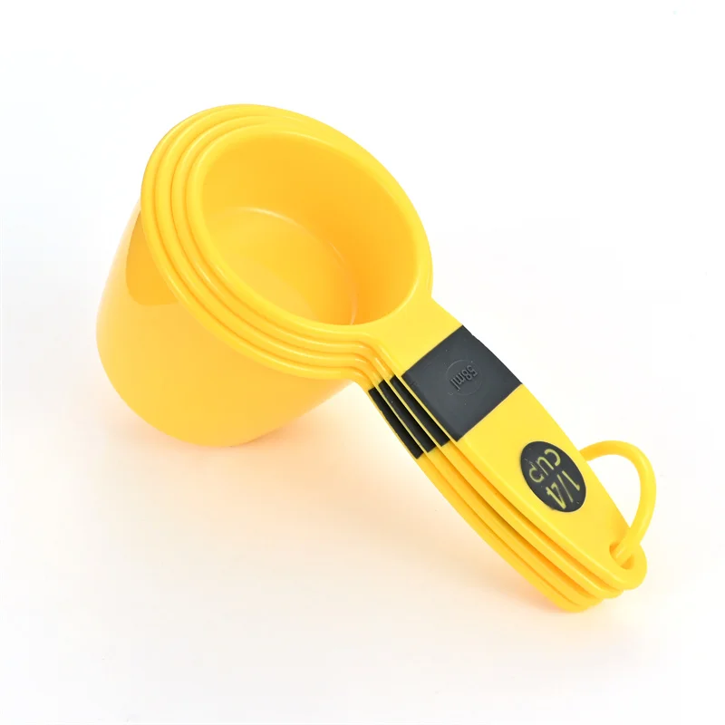 Plastic Colorful Measuring Cup 4pcs Set Milk Powder Measuring Spoon of Baking Supplies