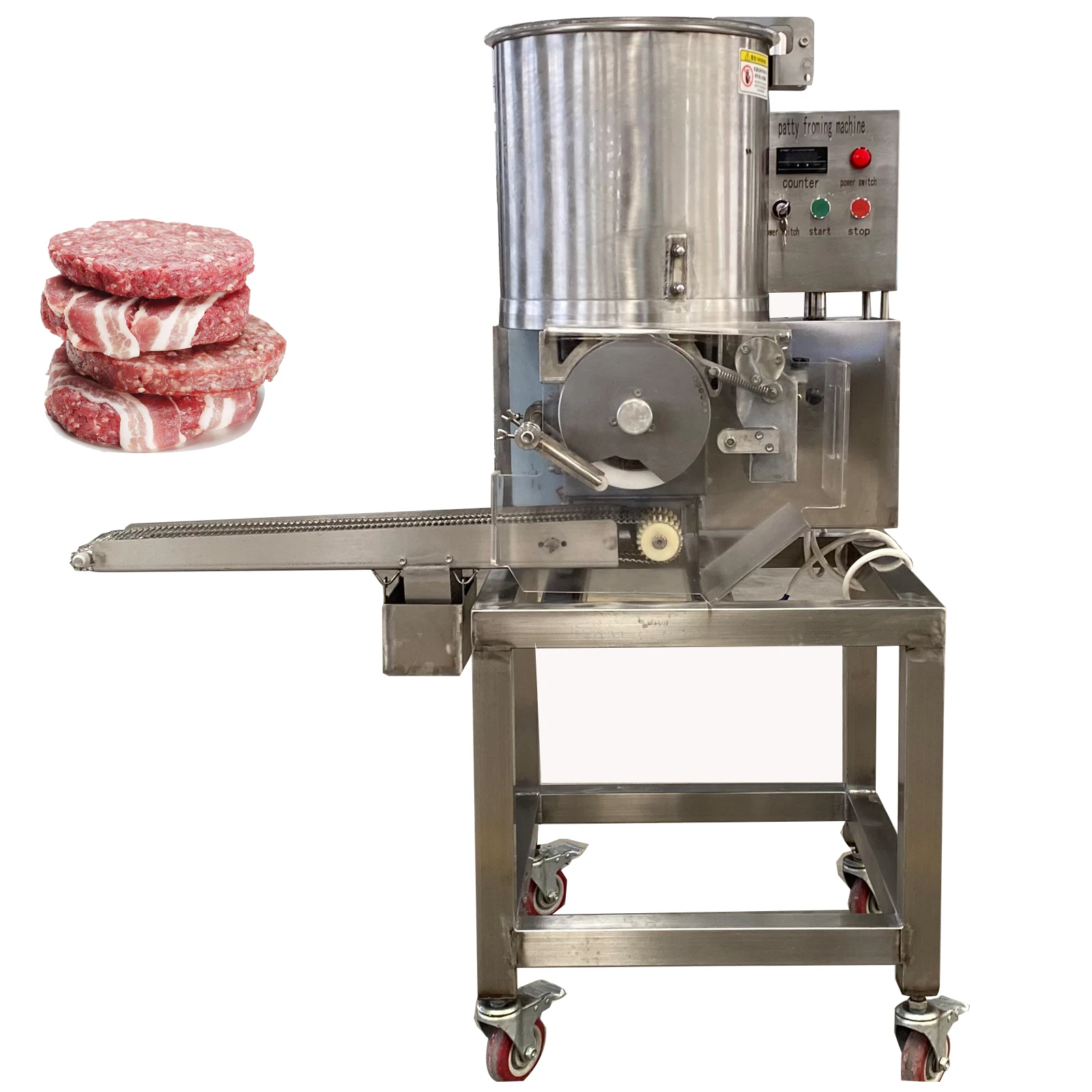 Potato Meat Price Automatic Beef Maker Form Chicken Nugget Make Jamaican Burger Patty Hamburger Machine