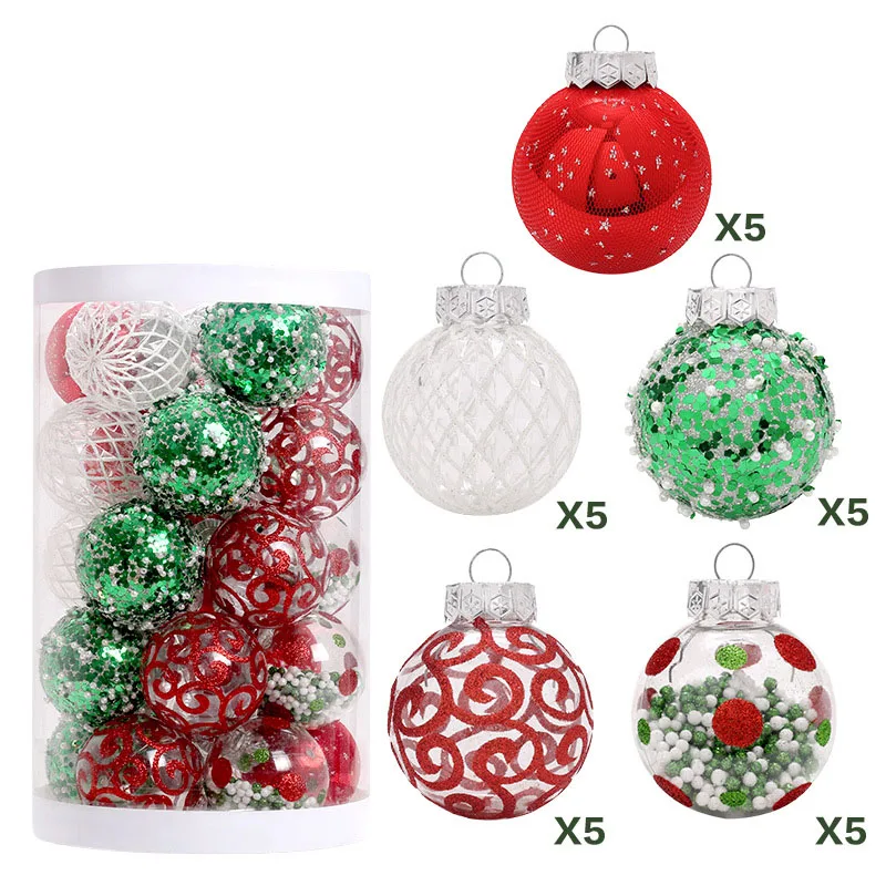 Hot Selling Personalized Decorative Shatterproof Xmas Tree Decor Bauble Ornaments Christmas Ball
