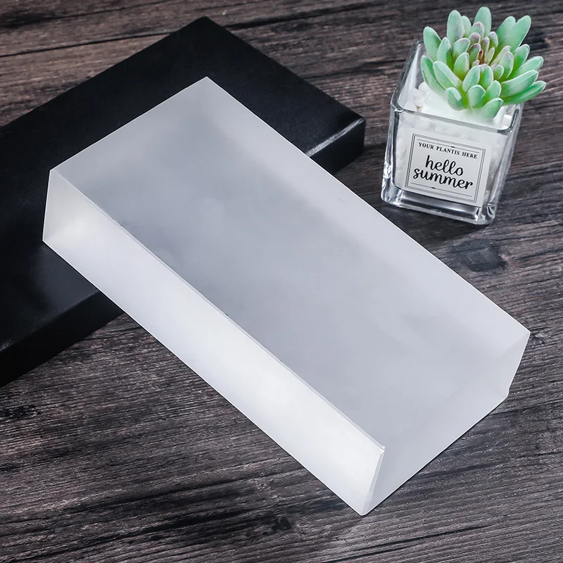 Wholesale Decoration Custom Solid Color Transparent Crystal Block Interior Wall Glass Brick