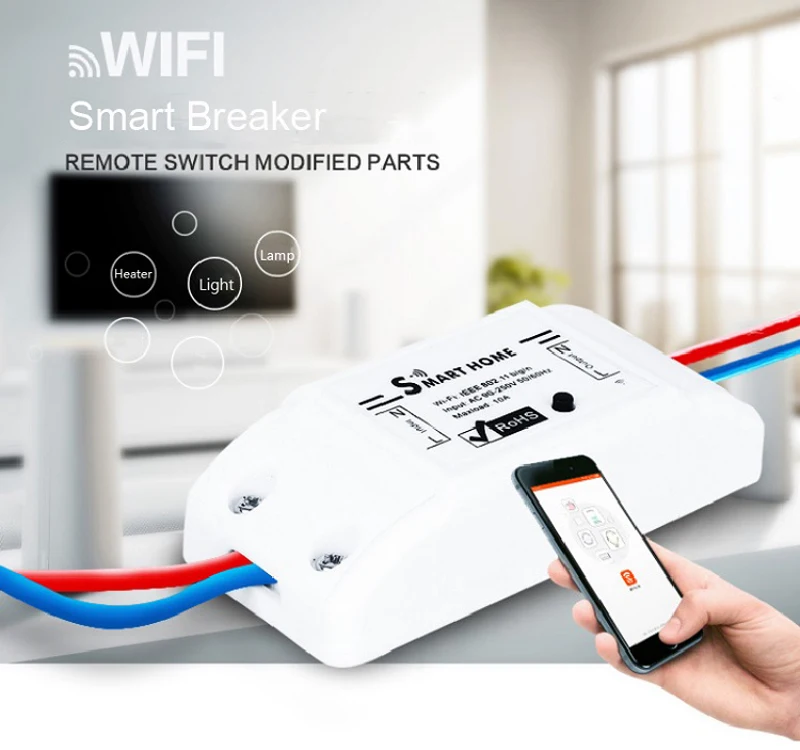 Smart WiFi Switch Life APP Remote Control Switch Work Alexa Google Voice Control Household Appliances