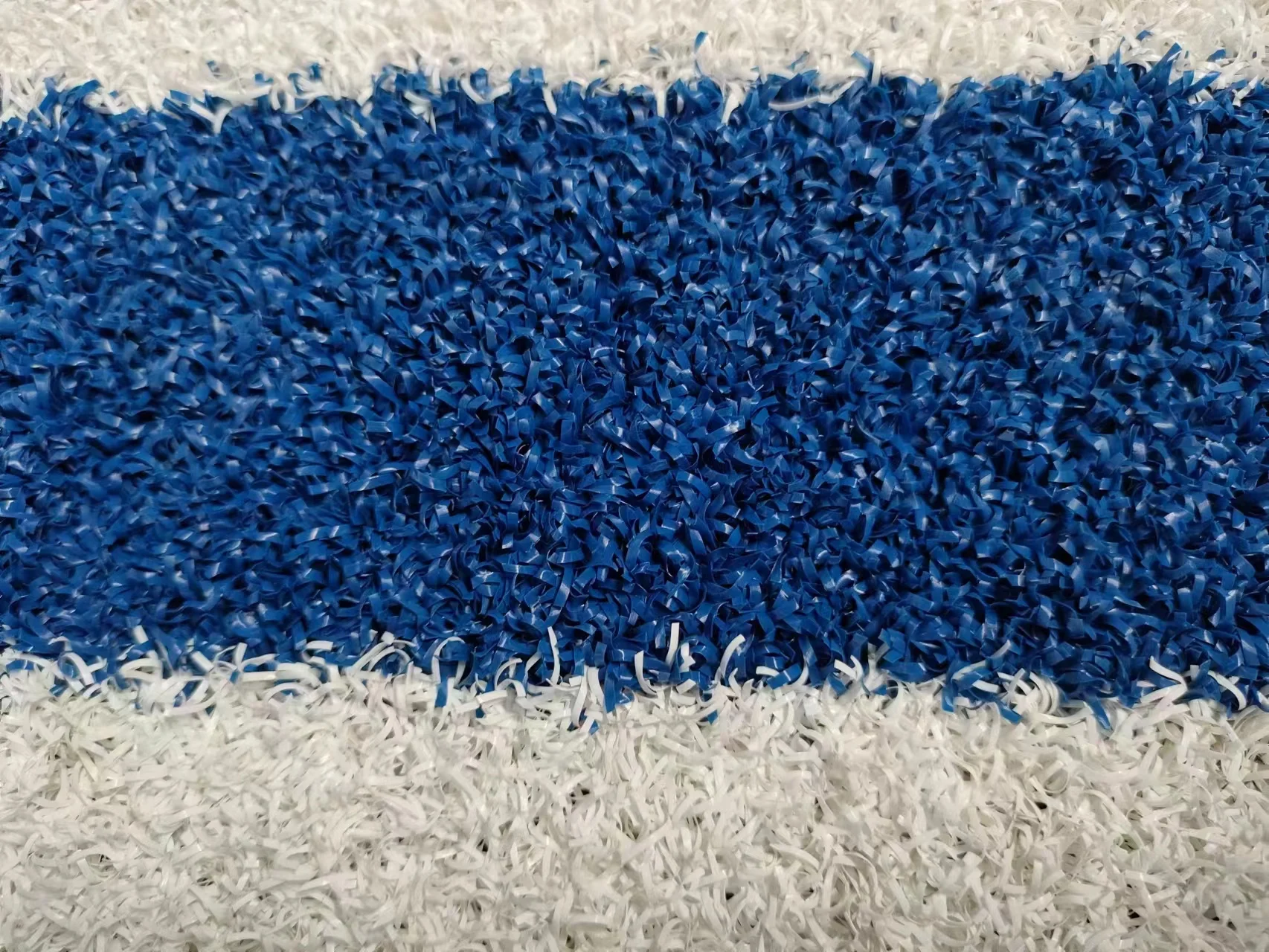 NWT DIY Logo Wholesale Blue and White Sports Turf Gym Turf Sprint Track Turf Rolls Grass Mat