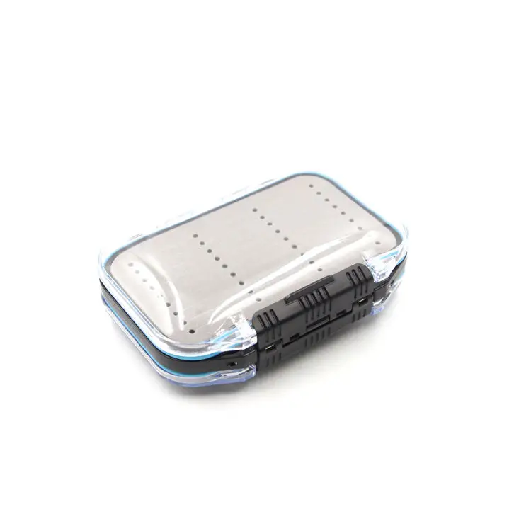 Selco Waterproof Fly Fishing Tackle Box 10.6*7.6*3.6cm Foam Insert River Lake Fishing Durable Plastic Material Stream Position