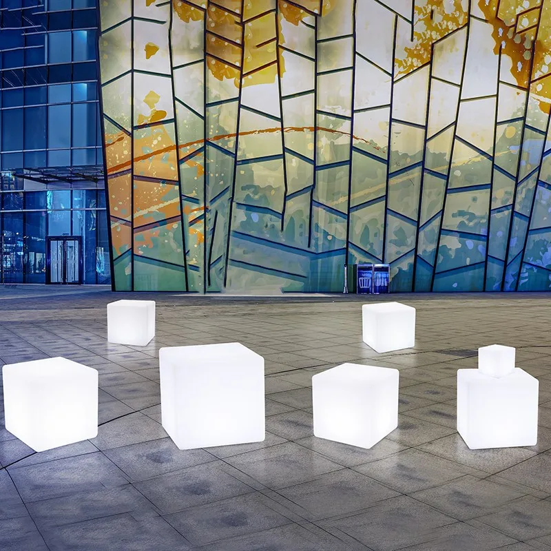 Factory Price Cool Luminous 10cm 20cm 30cm 40cm 50cm 60cm Led Cube Furniture Led Cube For Sale
