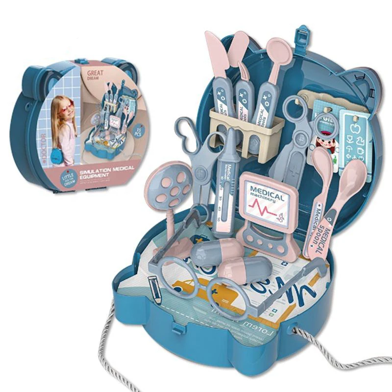 LK Toys Simulated Doctor Game Set Medicine Box Kit With Suitcas Role Play Pretend Play Game for Kids