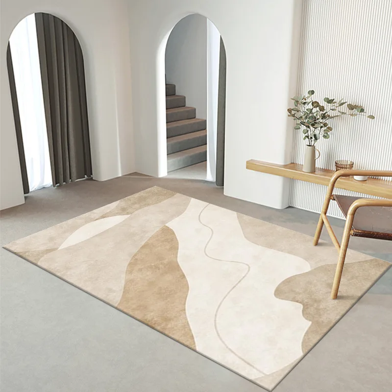 White fluffy rug living room carpet  soft and comfortable microfiber shaggy velvet carpets bedroom large size rugs