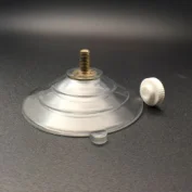 Transparent mushroom head strong vacuum suction cup, PVC suction cup for window glass/bathroom wall