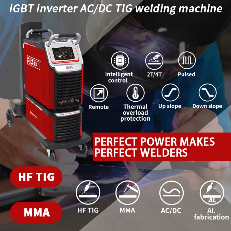 AC DC Inverter Welding Machine for Stainless Steel Aluminium Welder  High frequency 400 amp ac/dc tig welder welding machine