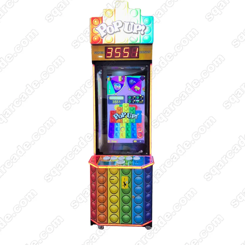 Coin Operated Indoor kids Simulator pop up Ball Arcade Vending Machine Lottery Ticket Redemption Game Machine