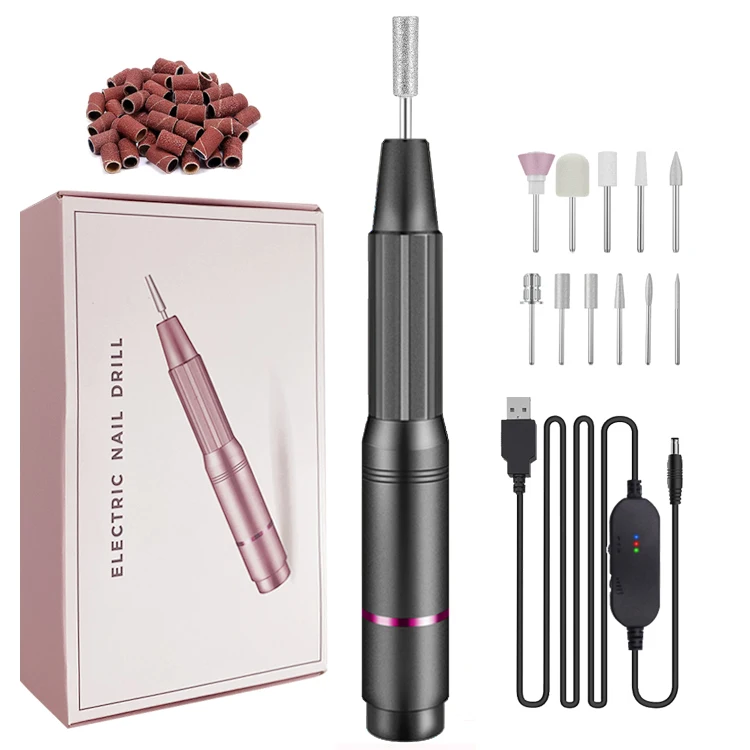 2022 New Product Nails Drill Machine Wireless Professional Cordless Nail Drill Kit Drill Bit Nails