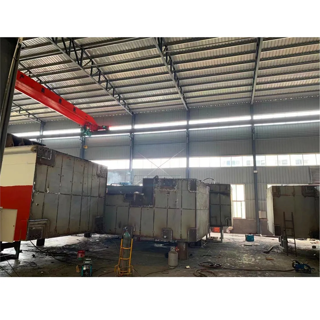 Factory supply Modular Steel Portable floating Pontoons Platform Barge for Jack-up Using