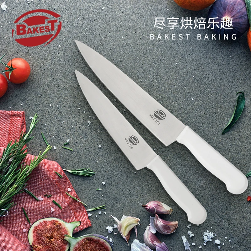 Bakest высококачественный острый бытовой кухонный нож из нержавеющей стали мясника для