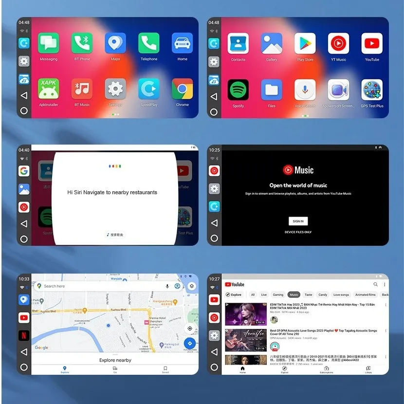 ZESTECH Universal CarlinK 4.0 Wireless CarPlay Box 8+128GB Android Auto Mini Adapter Car Play Dongle for Audi VW Porsche Kia