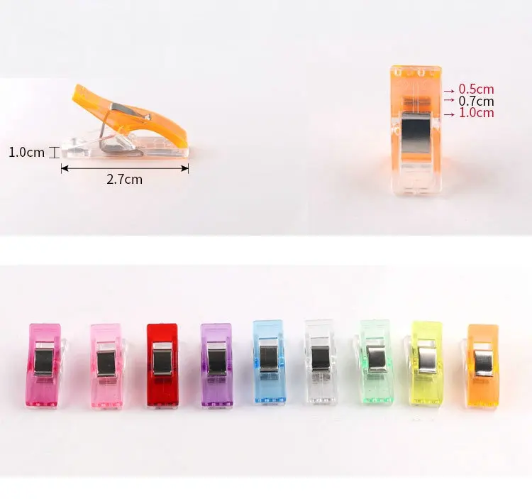 Random Color Customized Japanese Quilter Clips Fabric Binding Wonder Sewing Quilt Binder Clips