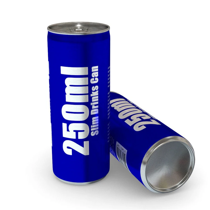 Wholesale Printed Slim 250ml Aluminum Custom Logo Beverage cans