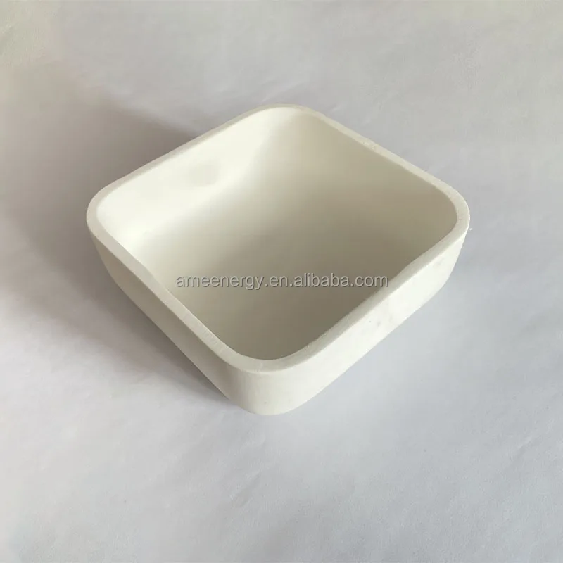 High Hardness Aluminium Oxide Al2O3 Refractory Ceramic Crucible Large Capacity