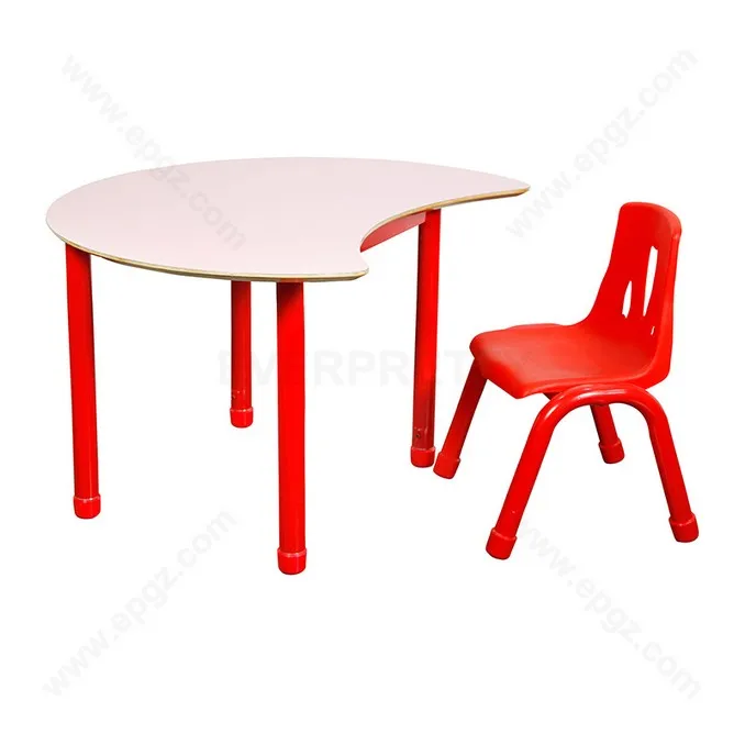 Preschool Kids Furniture Desk and Chair Nursery Study Wooden Combination Table for Children