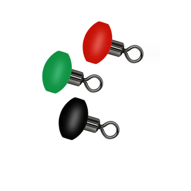 T Shape Pulley Slide Rig Fishing Swivel with Luminous Beads