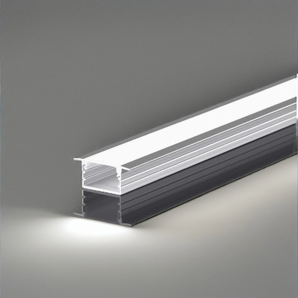 W17mm*H7mm Drywall Gypsum Plaster Ceiling Wall Aluminium Led Profile Recessed Wall Alu Profil Channel Housing Powder Coating
