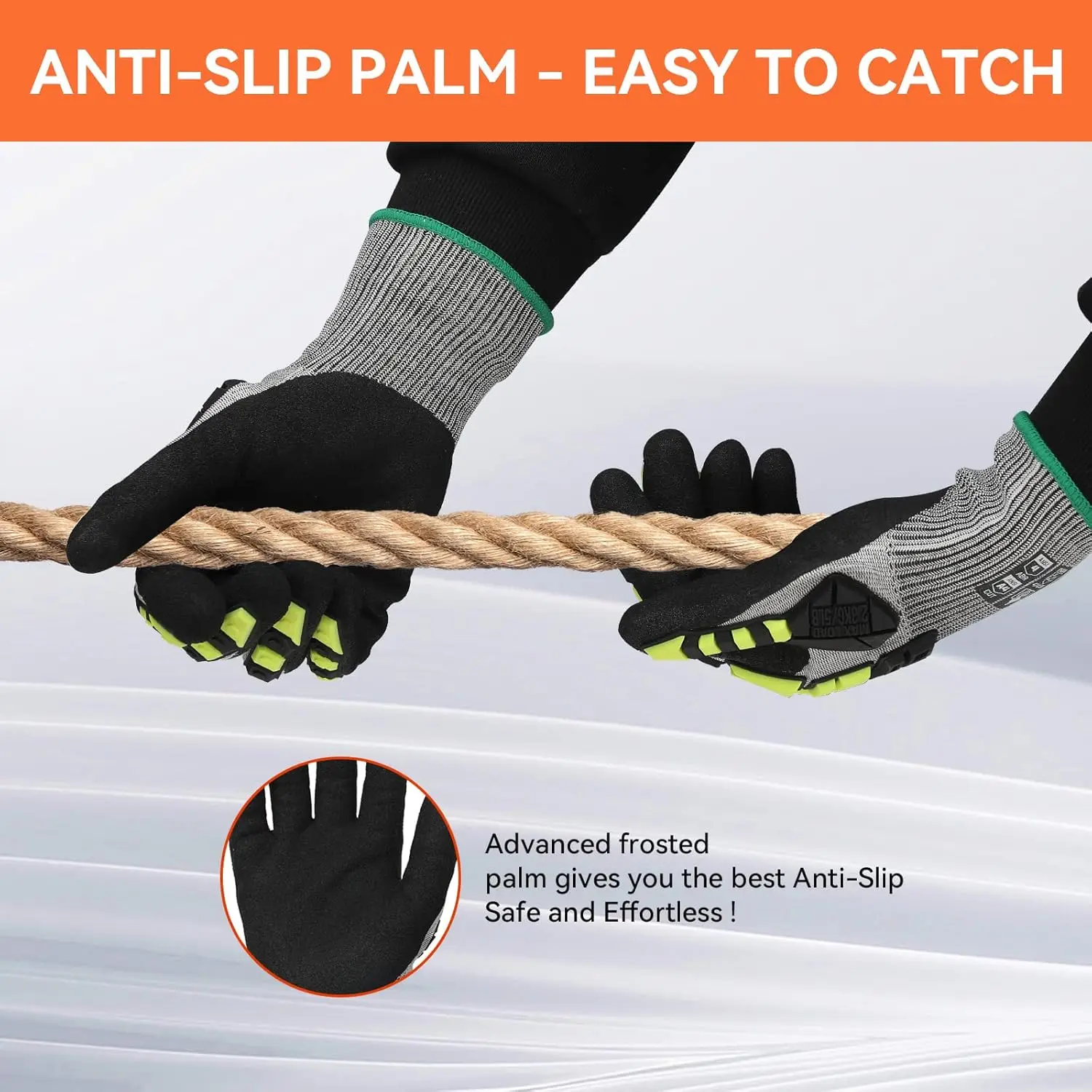 TPR for cut resistant anti-impact industry mechanical work safety gloves high impact gloves