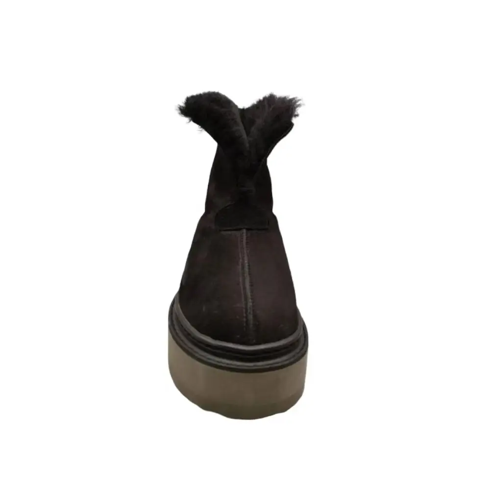 Wholesale Shoes For Ladies New Styles Winter Genuine Leather Fabric Comfortable Snow Boots