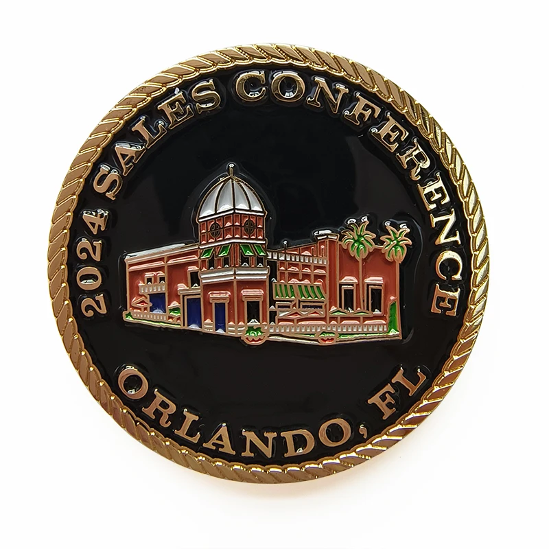 Promotional Gift Wholesale Custom Souvenir Metal Gold Challenge Coin Custom Challenge Coin