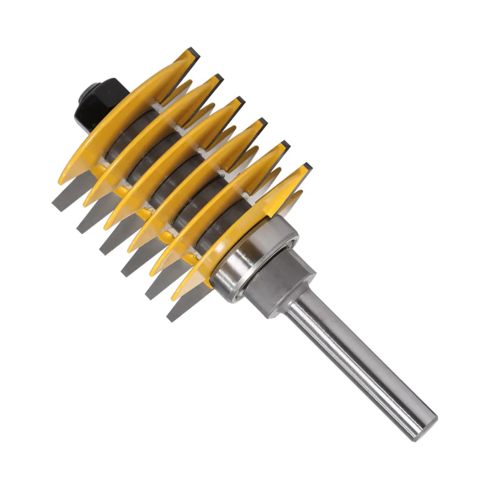 ALPHA 8mm Shank Industrial Grade Brand New 2 Teeth Adjustable Finger Joint Router Bit Tenon Cutter For Wood Tool