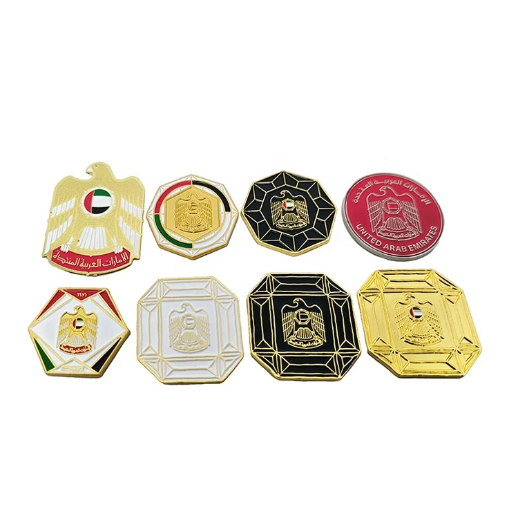 Custom Store  Falcon  Shape  Magnetic UAE  National Day Pin Badge