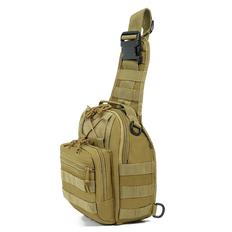 Tactical EDC Molle Chest Pack Nylon Waterproof Outdoor Travel Camouflage Shoulder Bag Sling Daypack Backpack