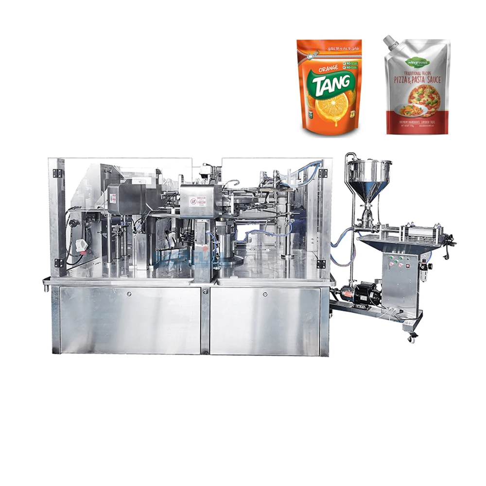 Automatic doypack packing machine liquid fillling machine premade pouch sauce packing machine